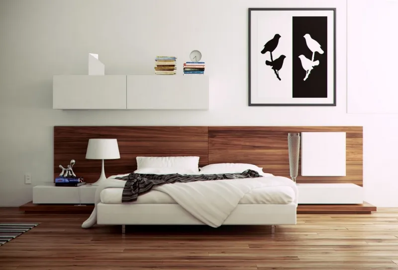 quadro moderno in camera da letto