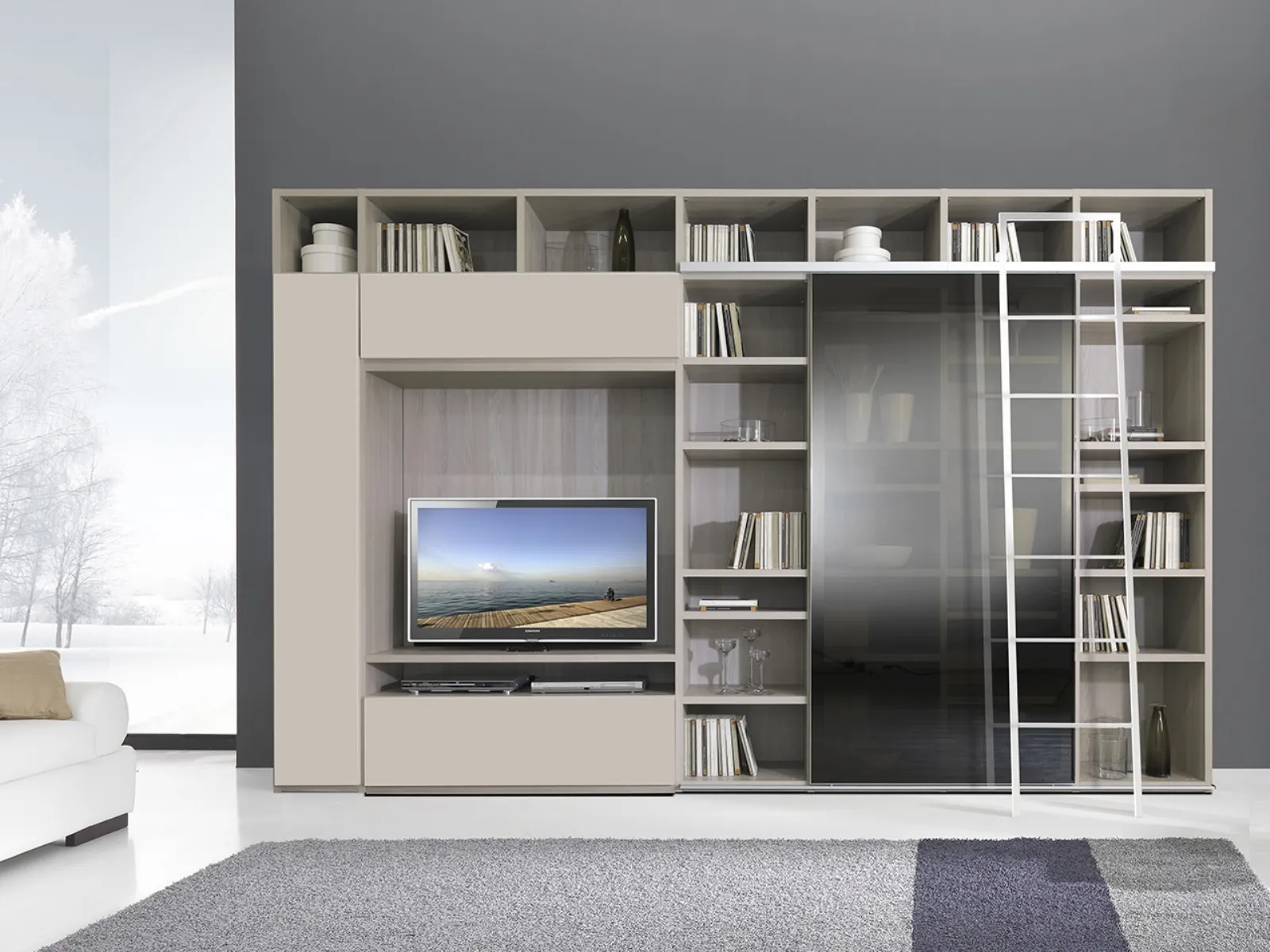 Mobili soggiorno moderni di ikea mercatone uno e chateaux dax Living mobili soggiorno