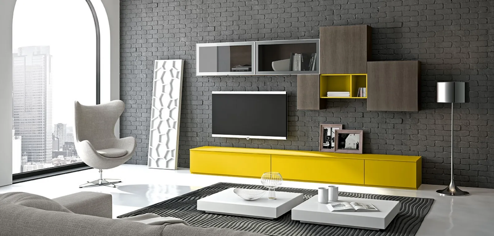 Mobili soggiorno moderni colorati for Soggiorno arredamento moderno