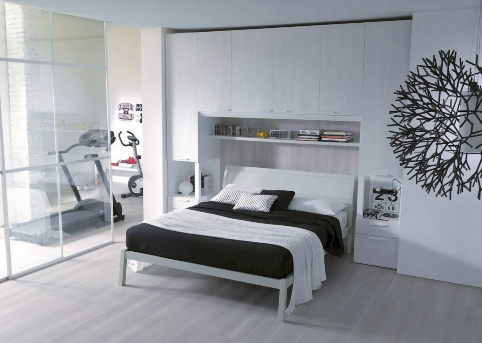 Cameretta A Ponte Con Letto Matrimoniale