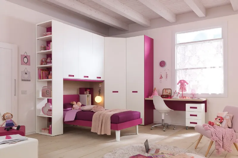 La configurazione KC411 Kids Collection per la cameretta Moretti Compact