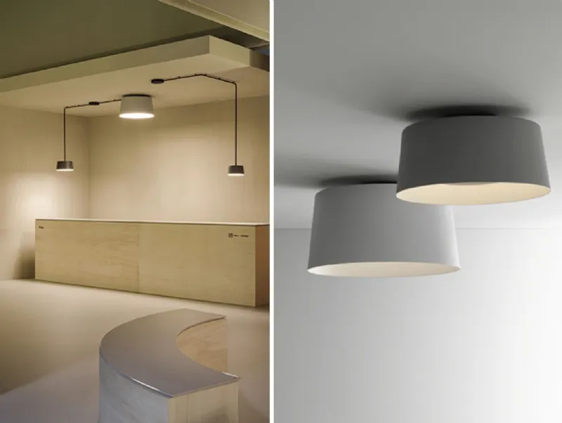 Plafoniera Tube di Vibia