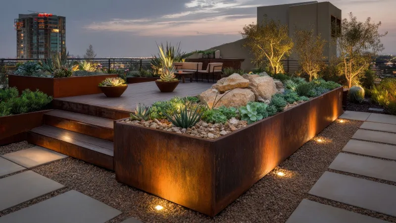 Bordure in acciaio corten: per delimitare con eleganza il verde 
