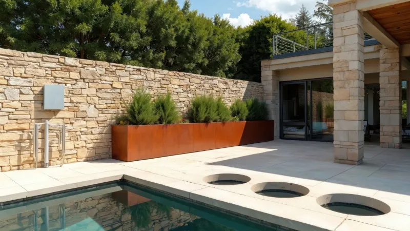 Fioriere in acciaio corten