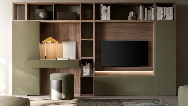 Free di Santalucia Mobili, parete multifunzionale