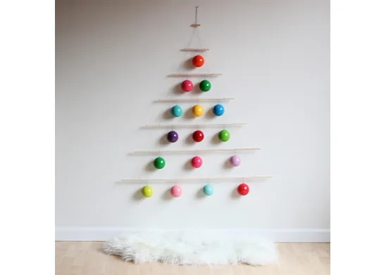albero di Natale fai da te creativo moderno