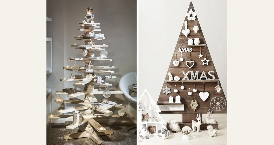 albero di Natale fai da te in legno