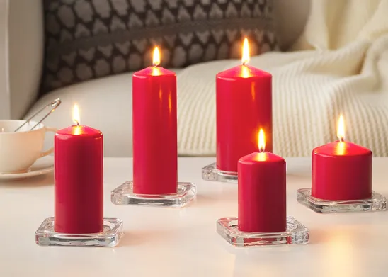 Candele colorate Ikea