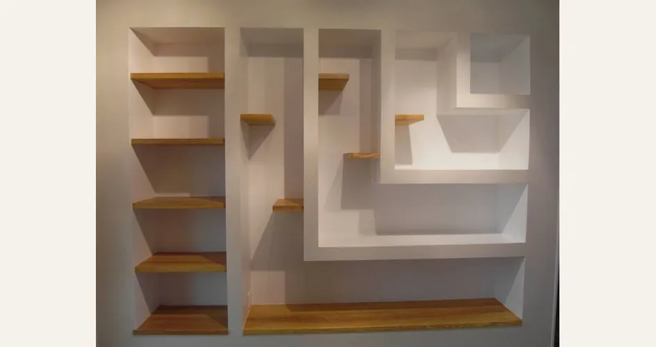 Libreria fai da te in cartongesso 