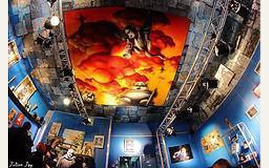 arte tattoo in un soffitto