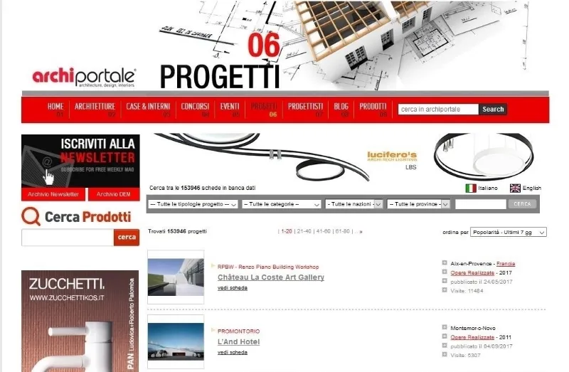 Archiportale progetti