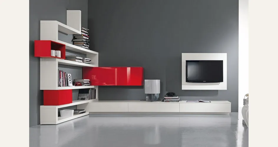 contrasto tra grigio e rosso