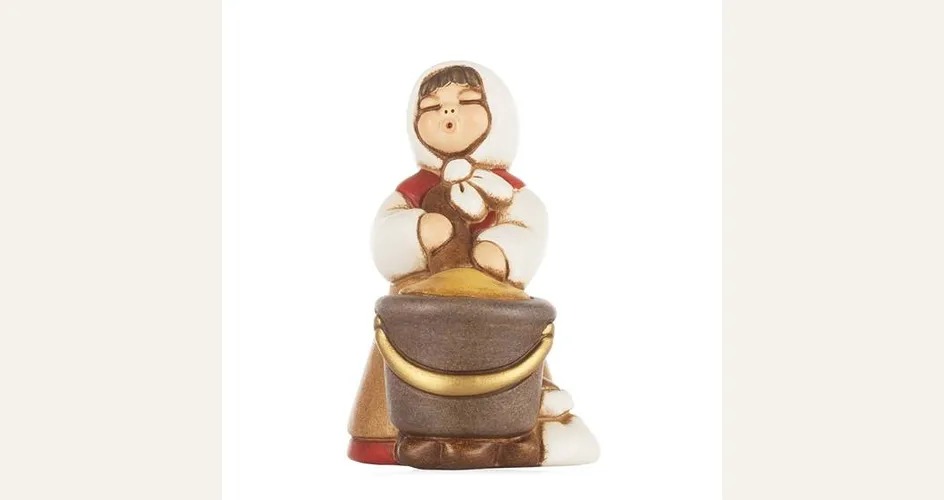 Donna con paiolo del presepe Thun