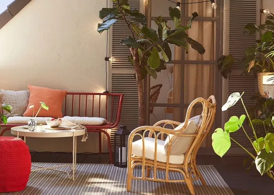 Un terrazzo da ammirare nella sua semplicità