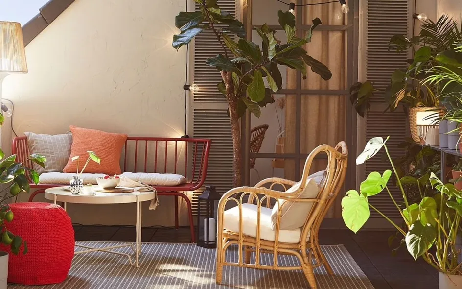 Un terrazzo da ammirare nella sua semplicità