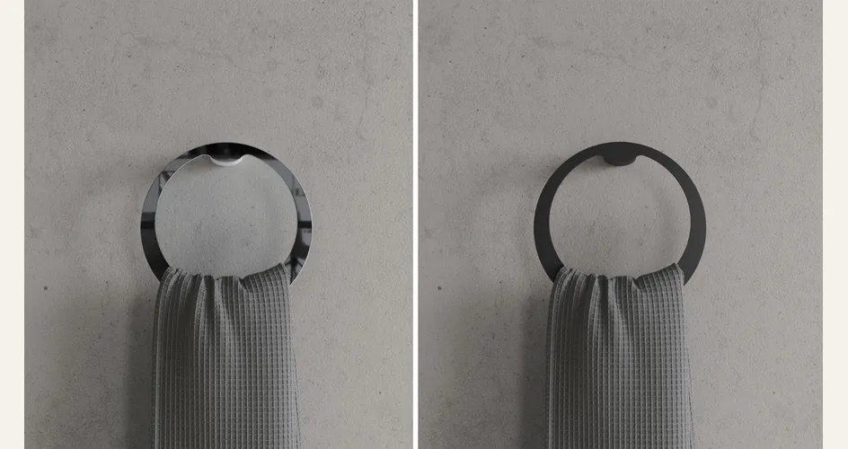Copenhagen Bath - CB 200: porta asciugamani ad anello in acciaio inox