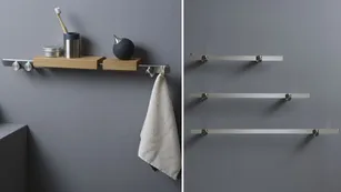 Beamtech - Nora: barra portaoggetti in acciaio inox