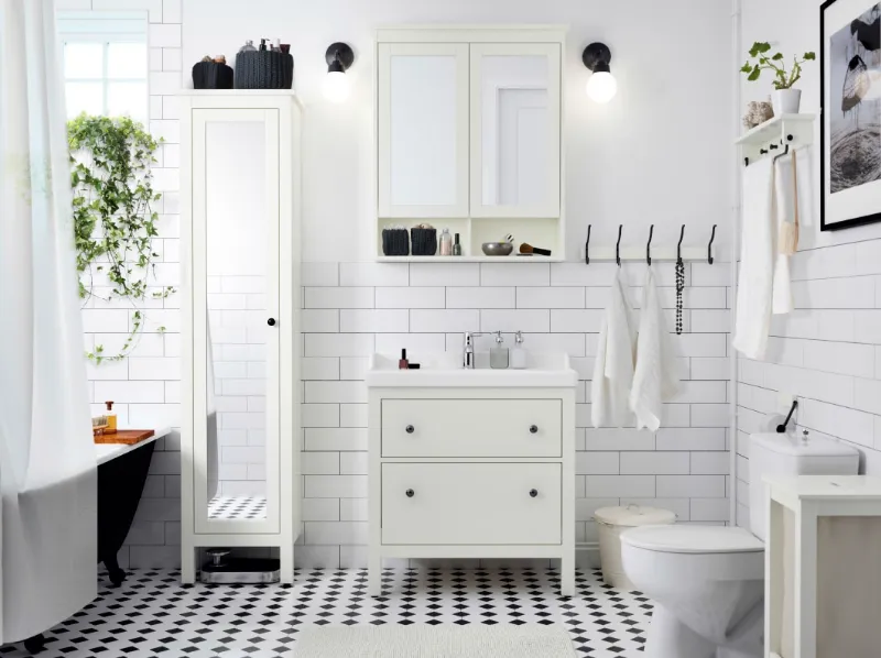 Soluzione da bagno Ikea - linea HEMNES