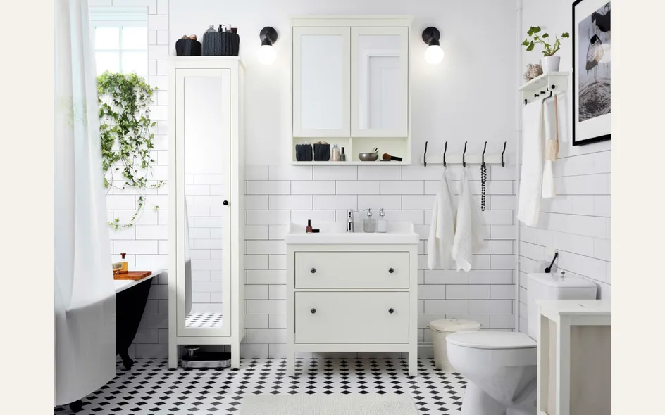 Soluzione da bagno Ikea - linea HEMNES