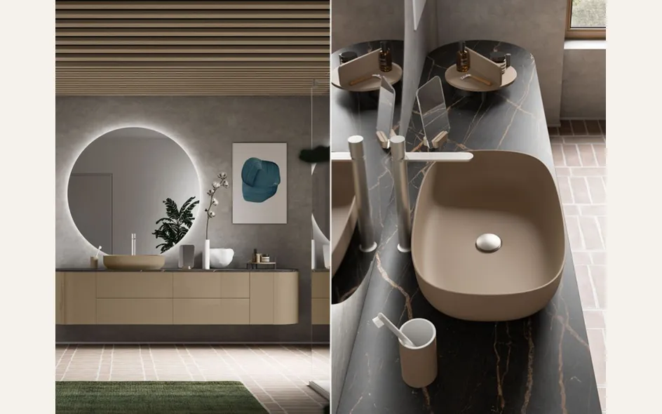 Lavabo da appoggio Speen 3L di Cerasa