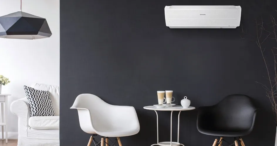 Un climatizzatore della gamma Samsung Wind Free