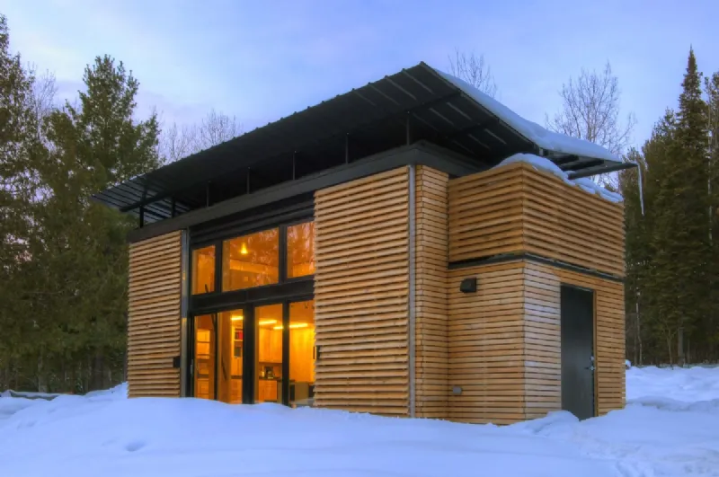 Casa moderna prefabbricata in legno