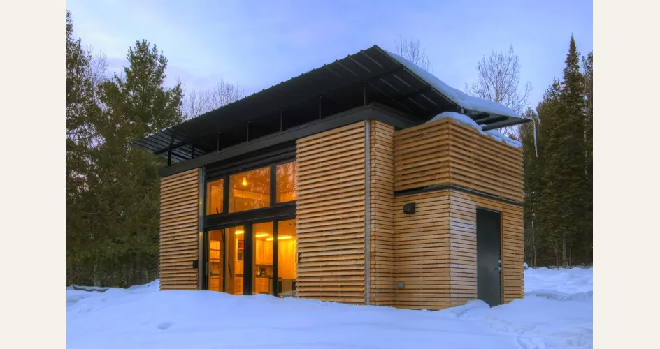 Casa moderna prefabbricata in legno