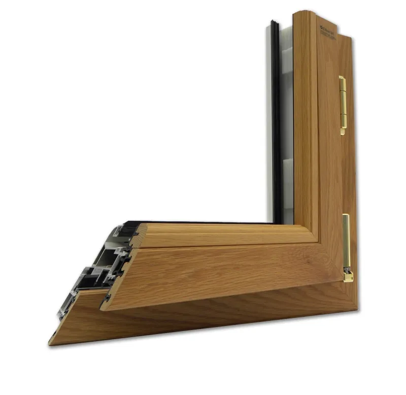 particolare finestra legno alluminio