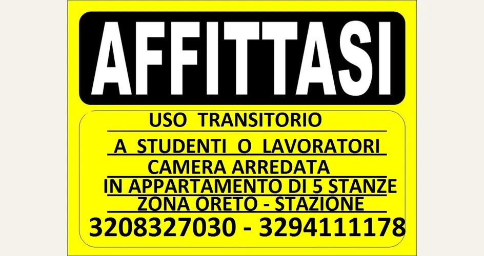 annuncio di locazione transitoria