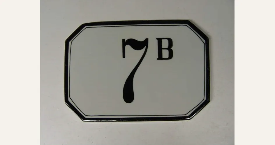 numero civico in ceramica