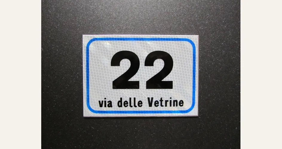 Un numero civico in Italia