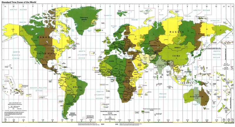 Tabella dei Paese che applicano l'ora legale.