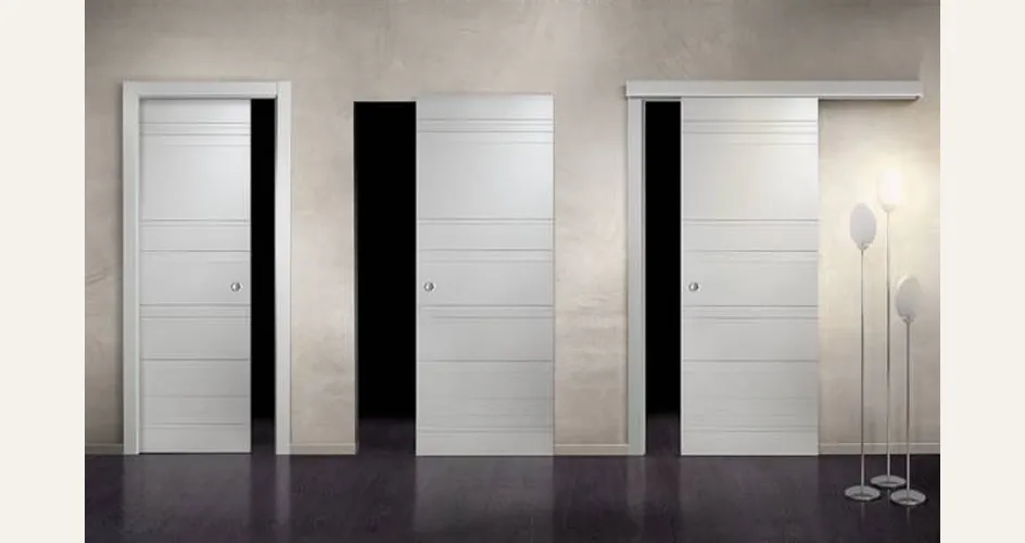 ambiente con porte in vetro