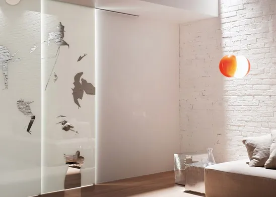 porte in vetro decorate