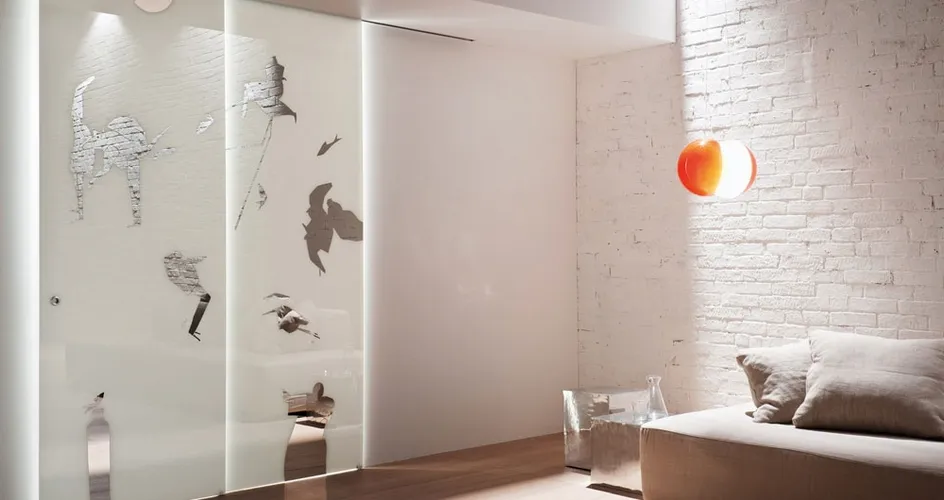 porte in vetro decorate