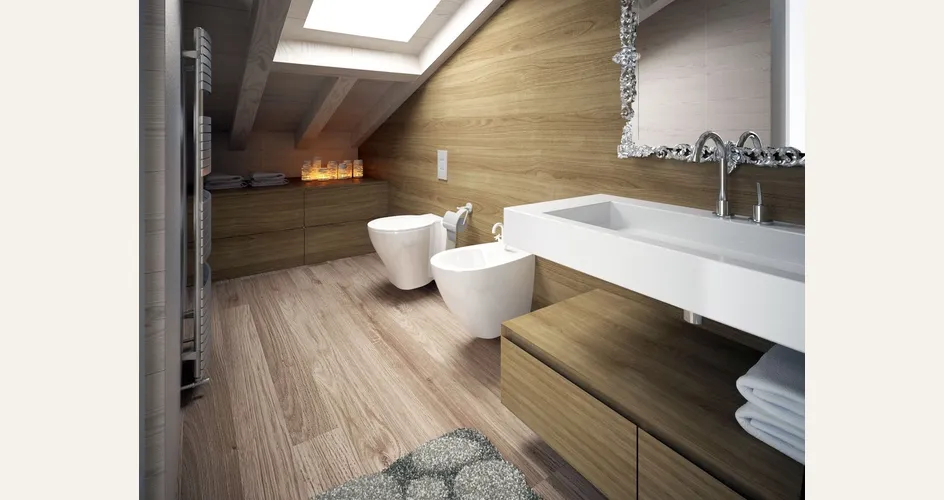 bagno nel sottotetto misure