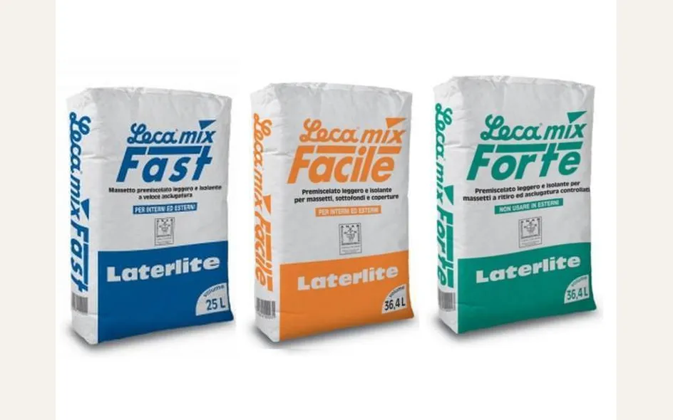 Leca, massetti premiscelati