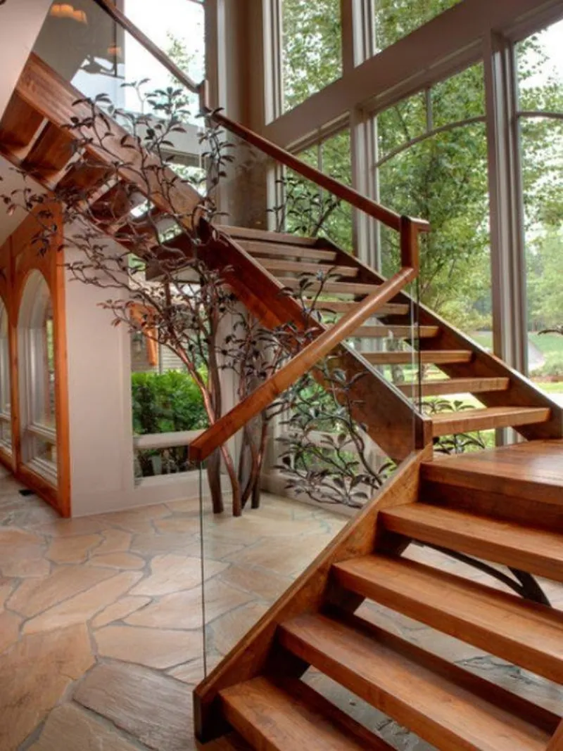 Scale di legno per interni
