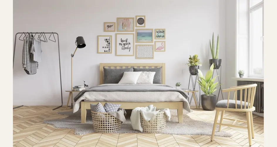 L'essenzialità della camera da letto in stile scandinavo