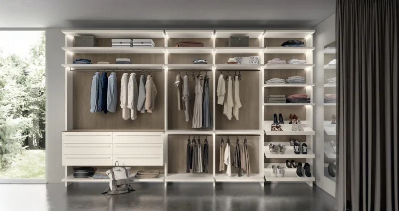 abina armadio Walk-in Fluida di Scavolini