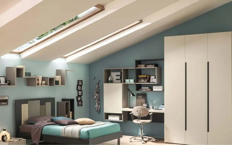 Cameretta per ragazzi, composizione YC317 di Moretti Compact