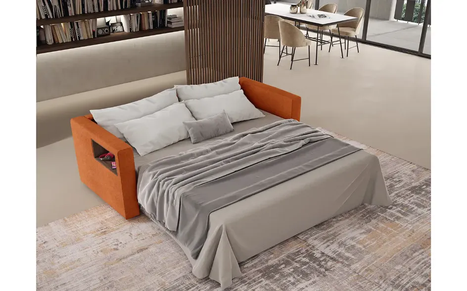 Divano letto aperto Tudor di Doimo Salotti 