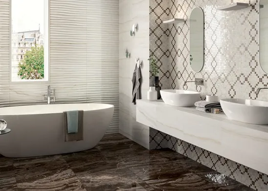 La collezione in gres porcellanato Allmarble di Marazzi