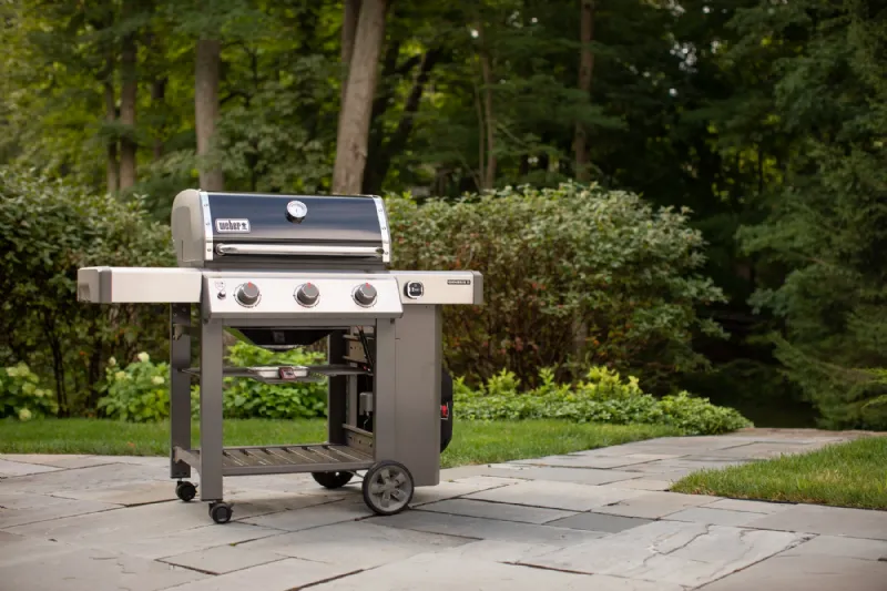 Il barbecue con piastra in ghisa smaltata Genesis II E-310 GBS di Weber