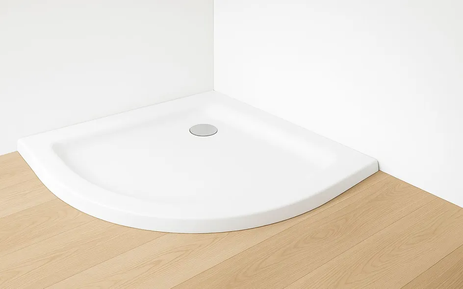 Piatto doccia con lato curvilineo