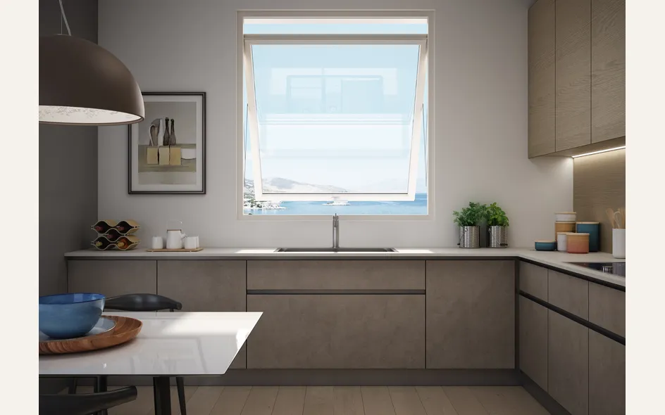 La finestra Prolux Swing di Oknoplast