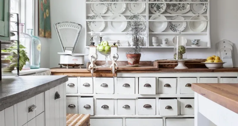 dettagli cucina country chic