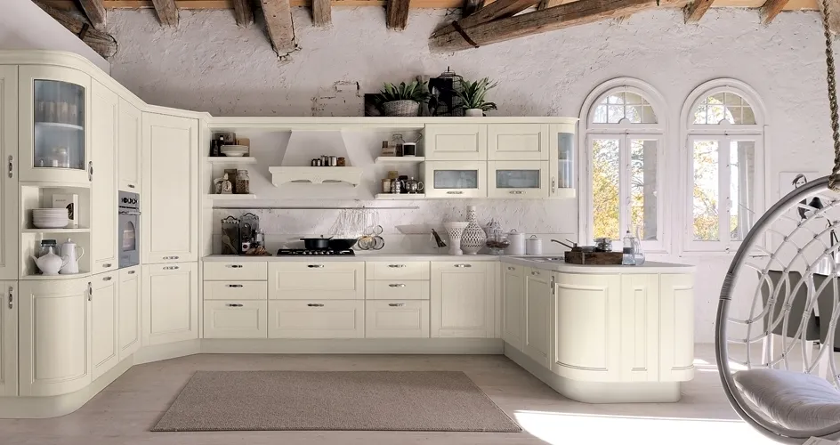Cucina shabby chic moderna