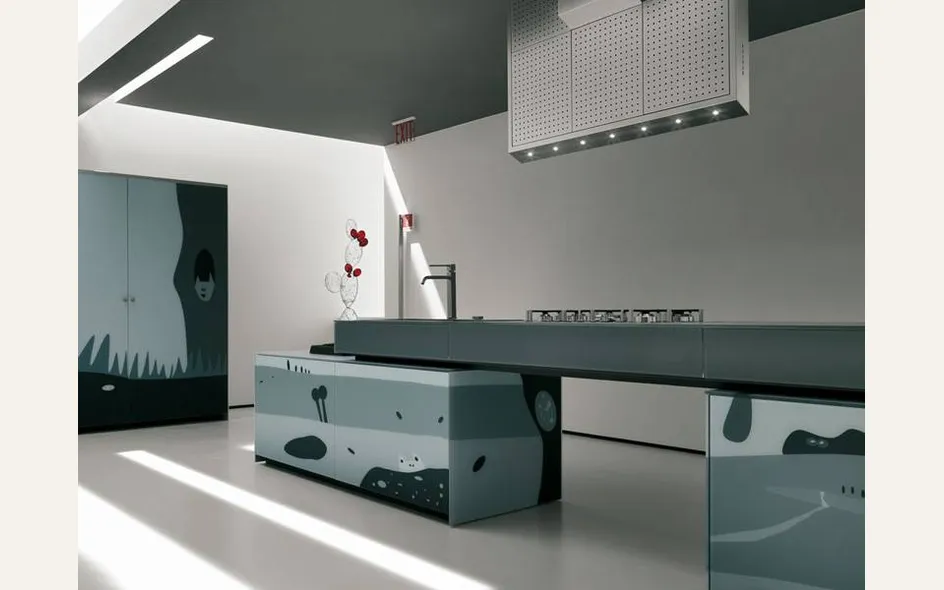 Cucina Valcucine modello Artematica Vitrum Arte - Artedesia