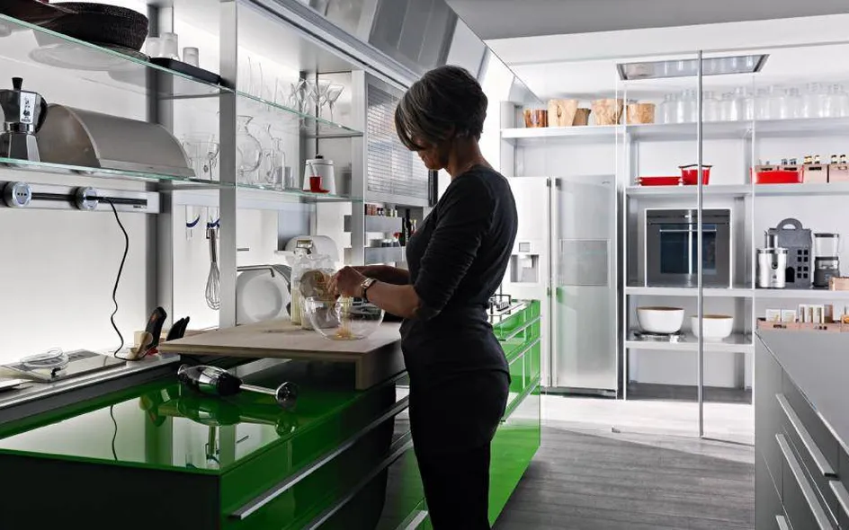 Cucina Valcucine Artematica Vitrum New Logica System/ Verde Prato